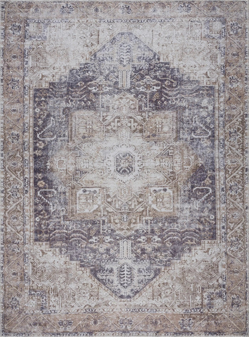 Beige Rosman Washable Area Rug by Hauteloom