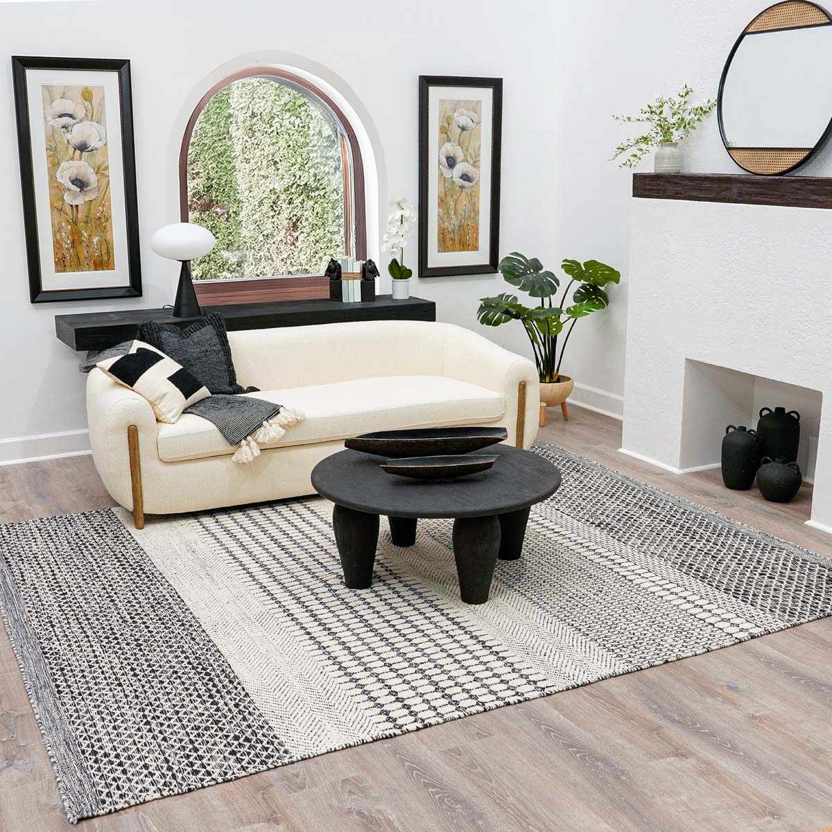 Tideswell Scandi Boho Wool Carpet by Boutique Rugs