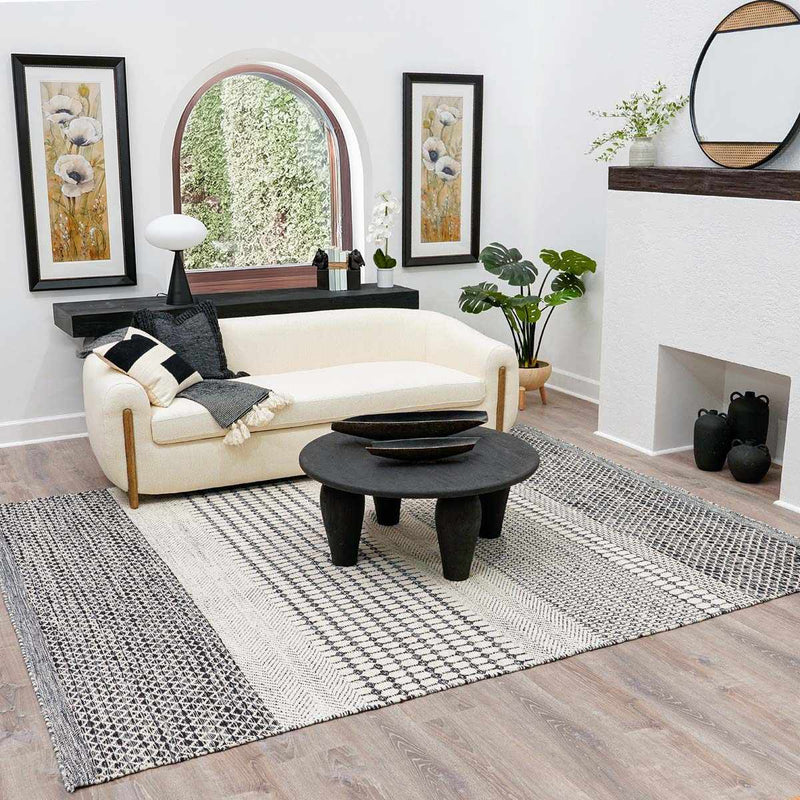 Tideswell Scandi Boho Wool Carpet by Boutique Rugs