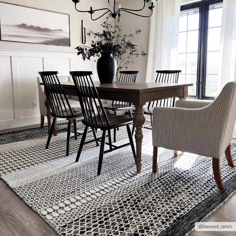Tideswell Scandi Boho Wool Carpet by Boutique Rugs