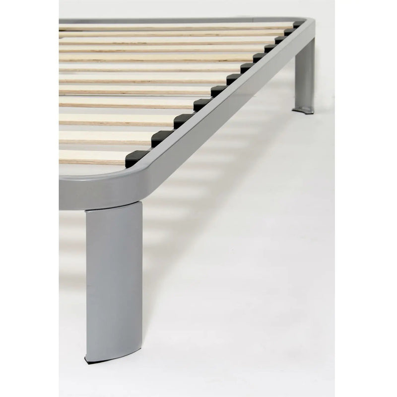 Twin size Luna Metal Platform Bed Frame with Wood Slats by HomePacific