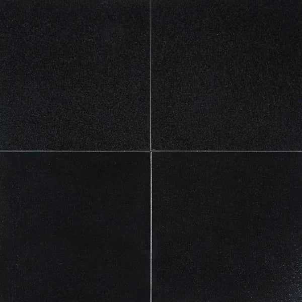Absolute Black Polished Granite Tiles 12x12
