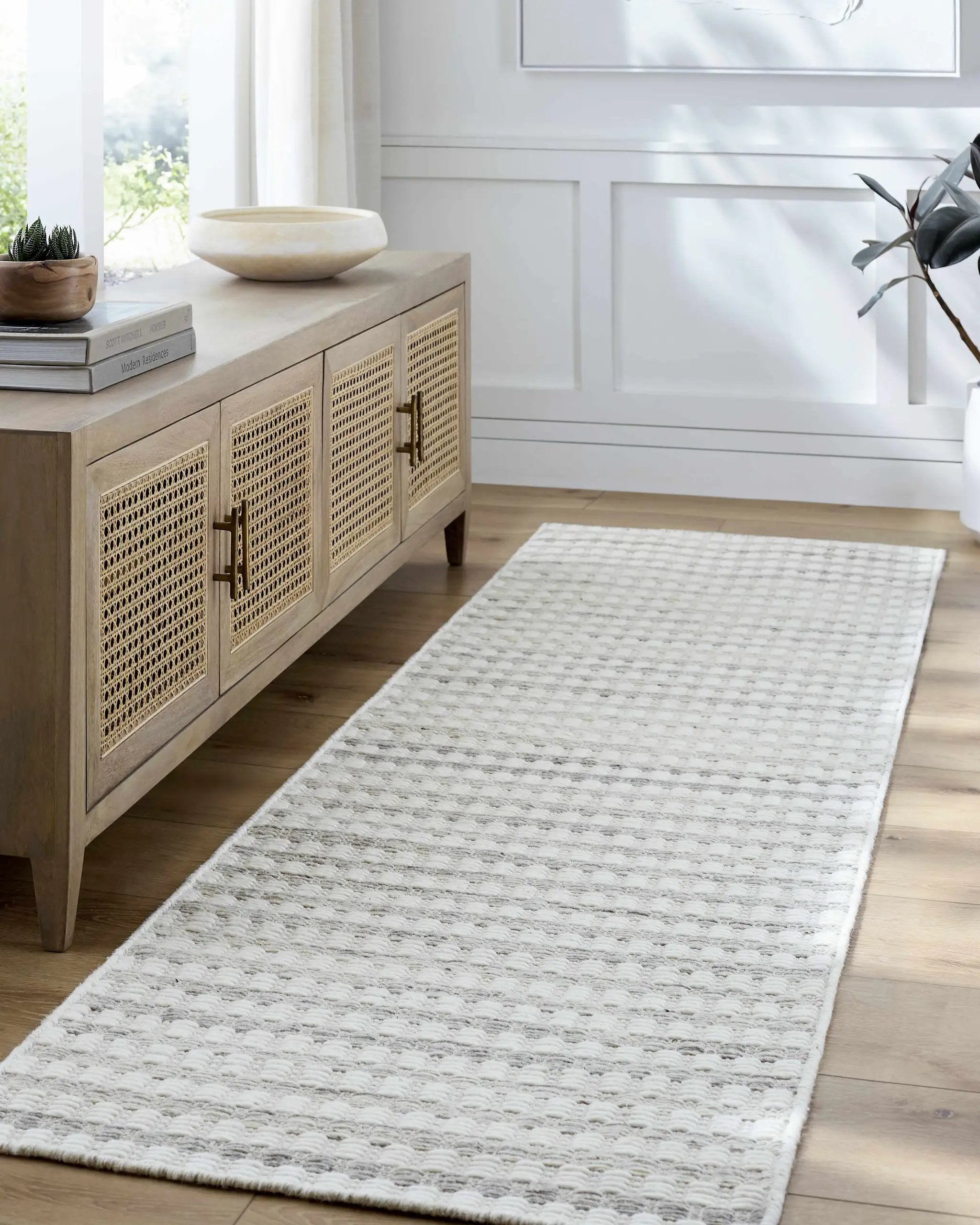 Tevah Pearl Wool Rug by Boutique Rugs