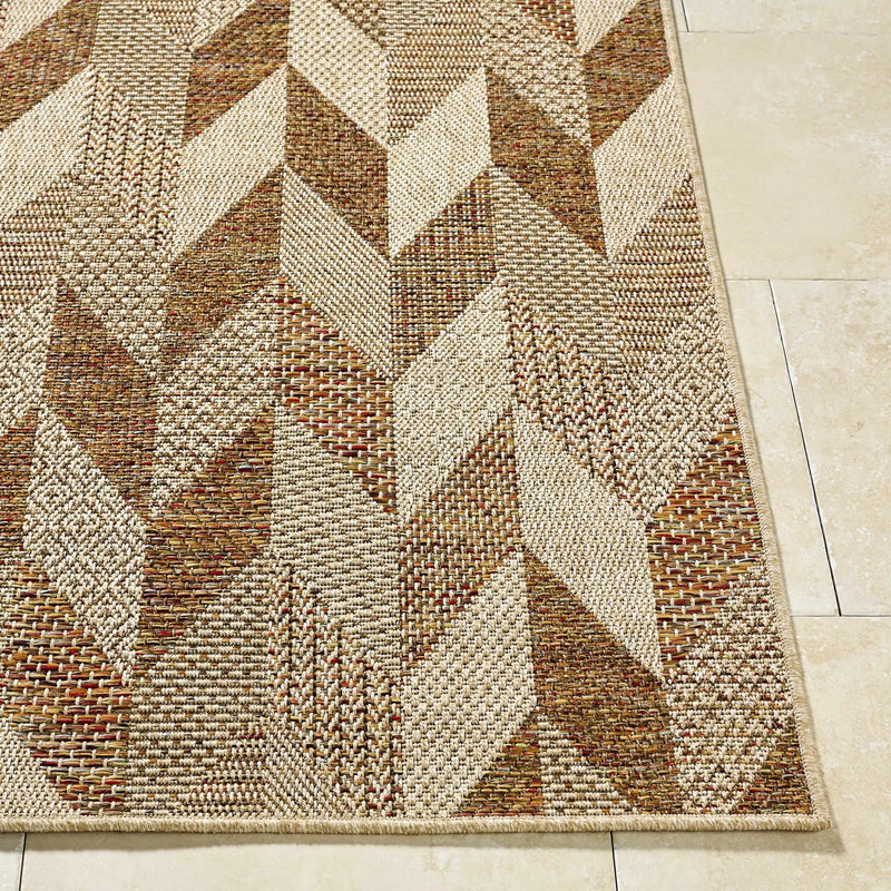 Andrea Burnt Sienna Outdoor Area Rug by Boutique Rugs