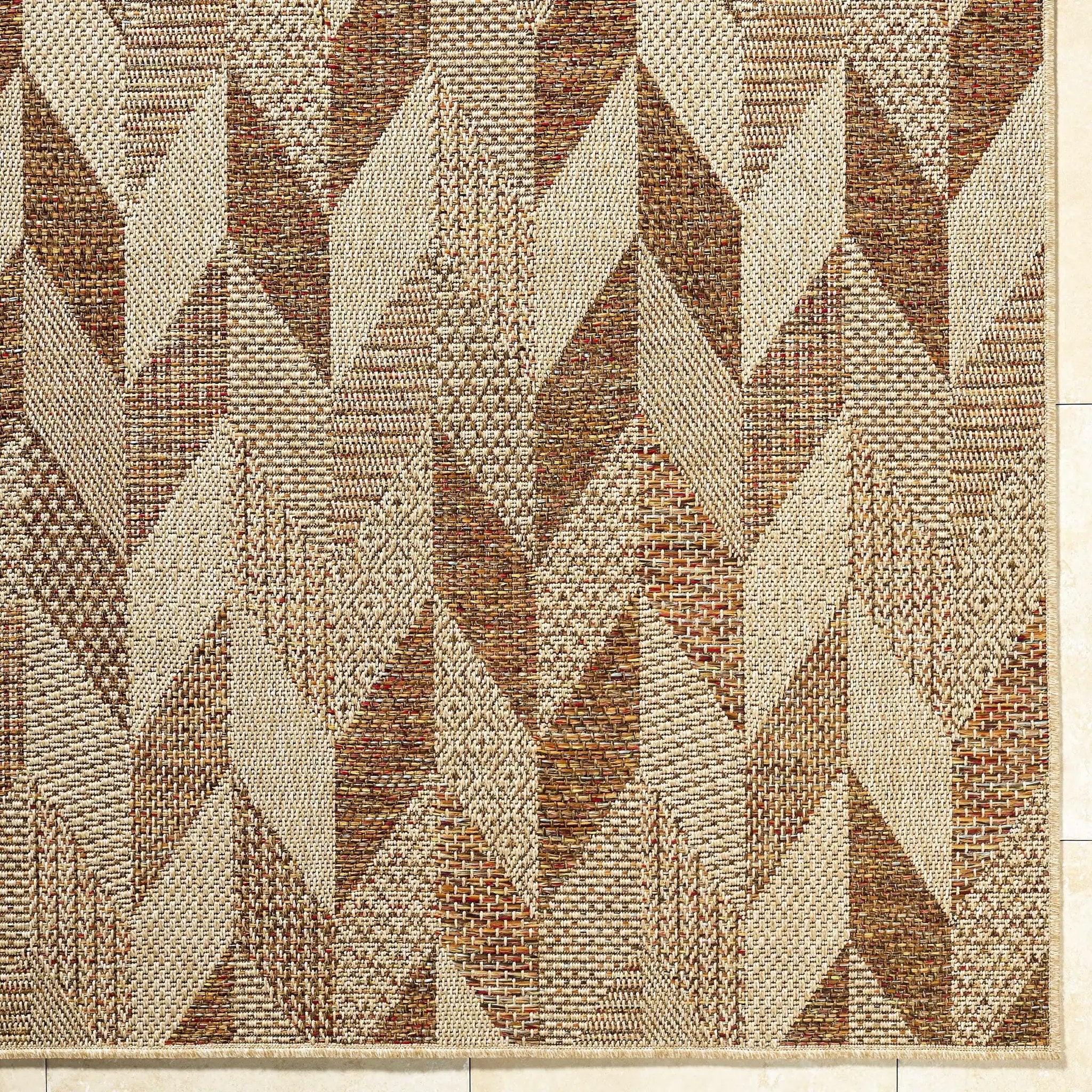 Andrea Burnt Sienna Outdoor Area Rug by Boutique Rugs