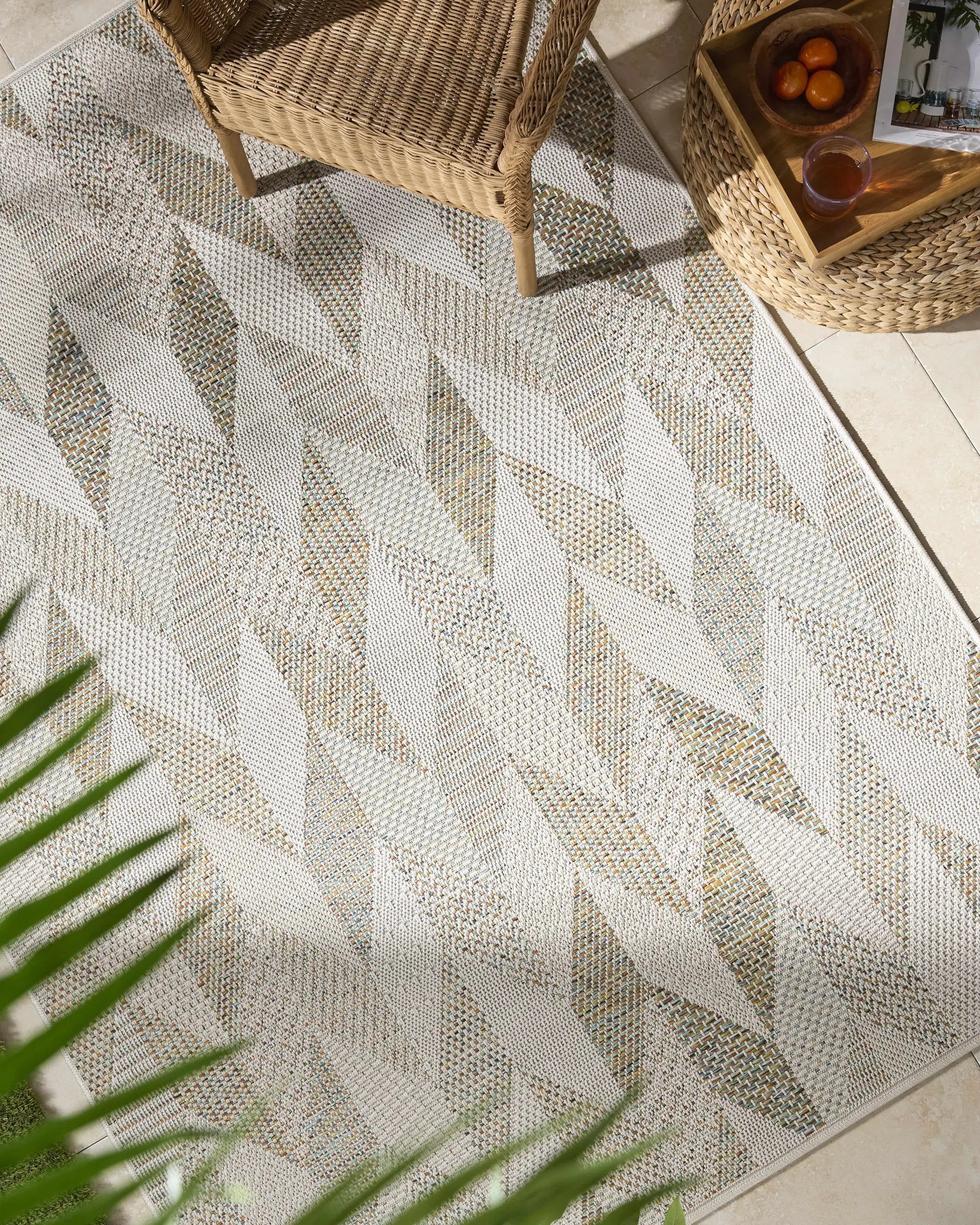 Andrea Ivory Outdoor Area Rug by Boutique Rugs