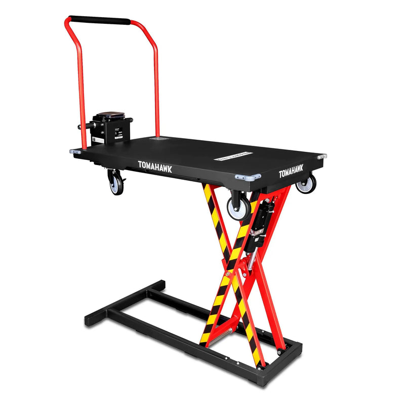 Electric Platform Truck Scissor Lift Table Cart Portable Powered Hydraulic 46" Height Warehouse Loading Dock Material Handling by Tomahawk Power
