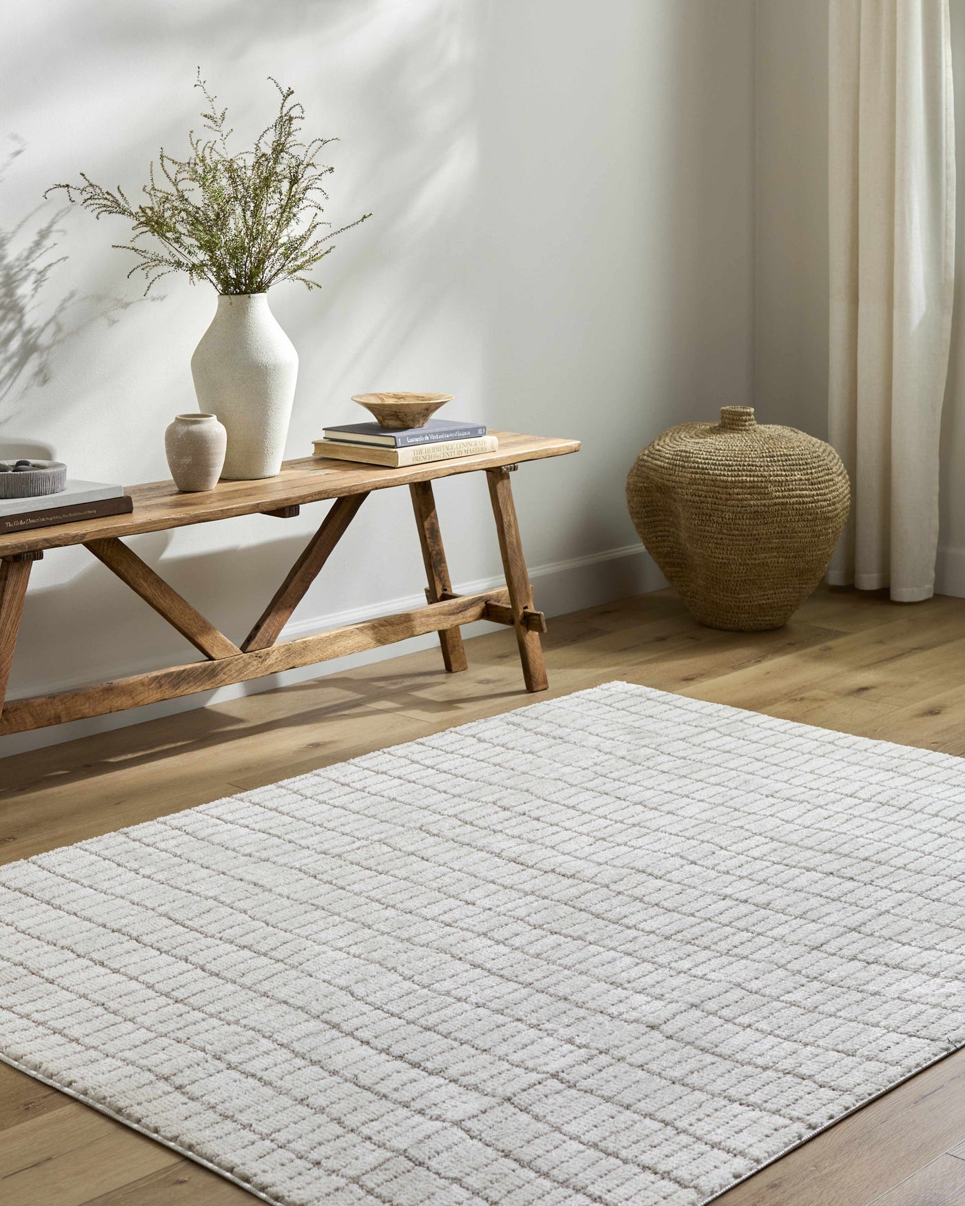 Cascade White Area Rug by Boutique Rugs