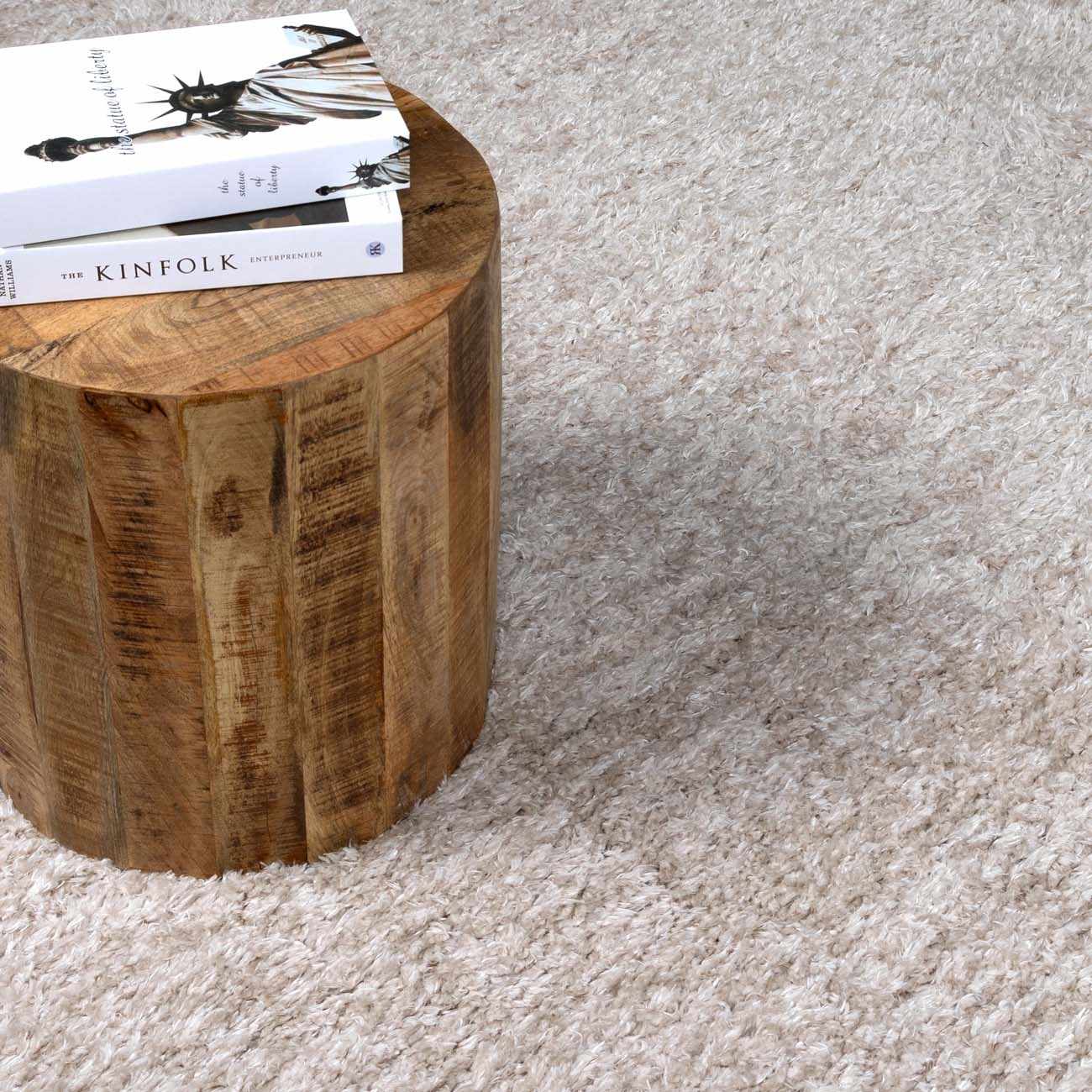 Siari Solid Oatmeal Shag Rug by Boutique Rugs
