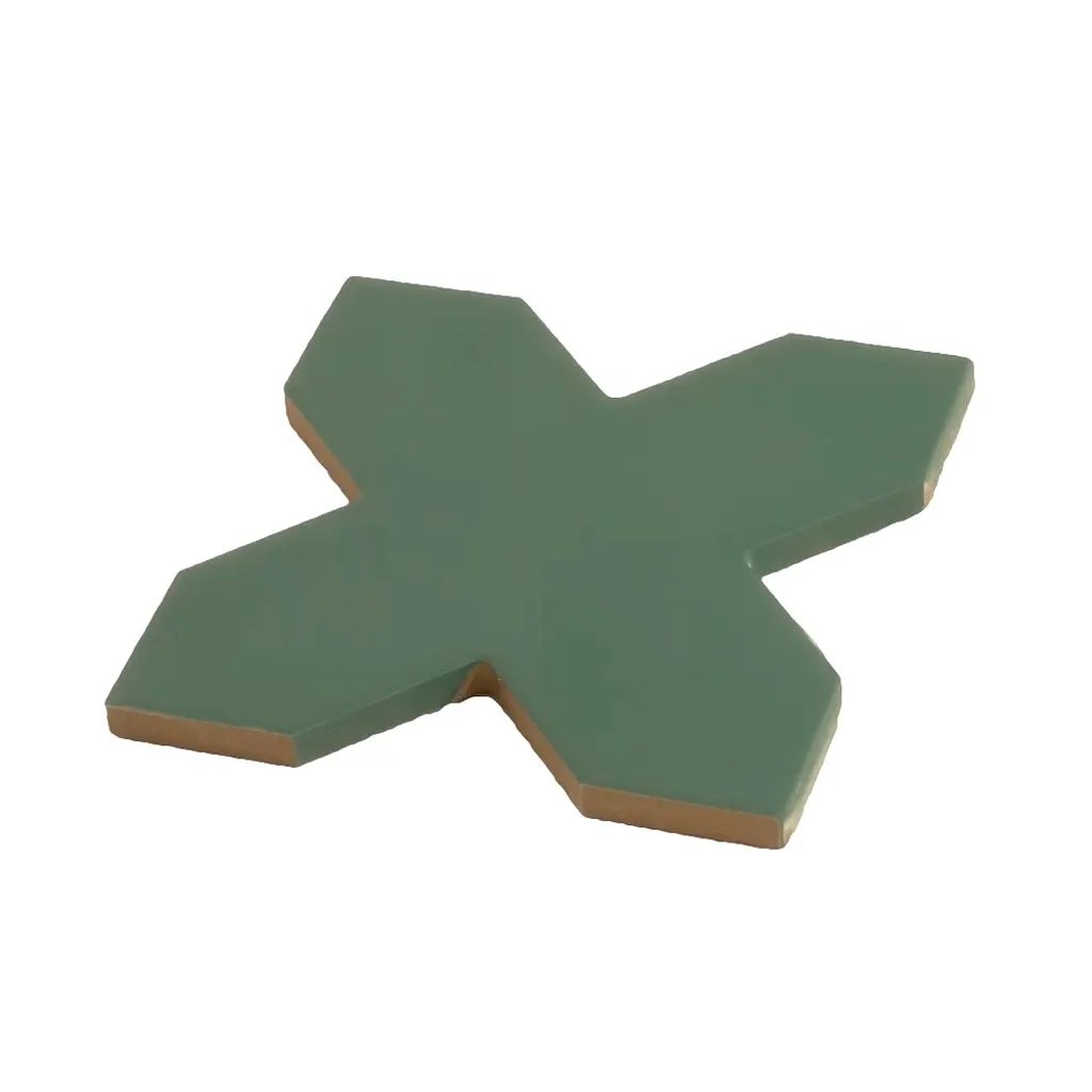Sage Green 5x5 Matte Cross Porcelain Tile (34 pack, 5.31 sq ft/case) by Apollo Tile