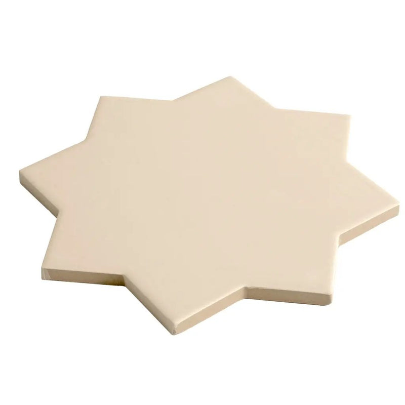Ecru Taupe 7x7 Matte Star Porcelain Tile (34 pack, 5.31 sq ft/case) by Apollo Tile