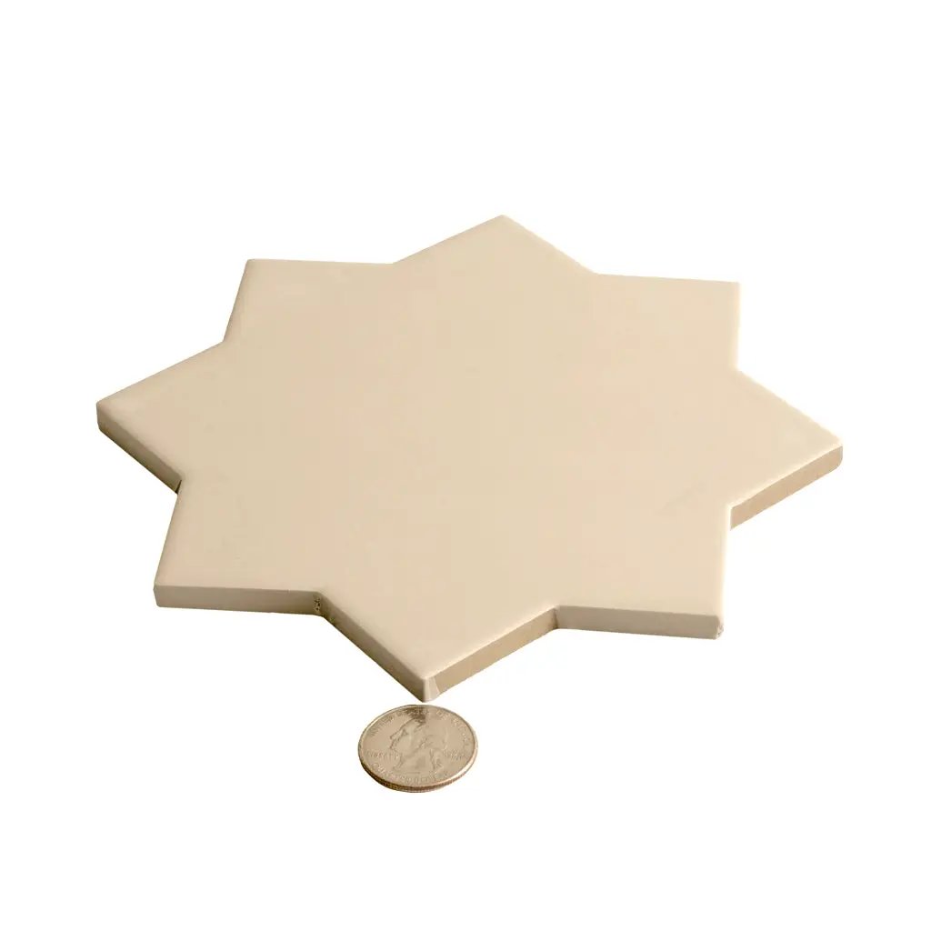 Ecru Taupe 7x7 Matte Star Porcelain Tile (34 pack, 5.31 sq ft/case) by Apollo Tile