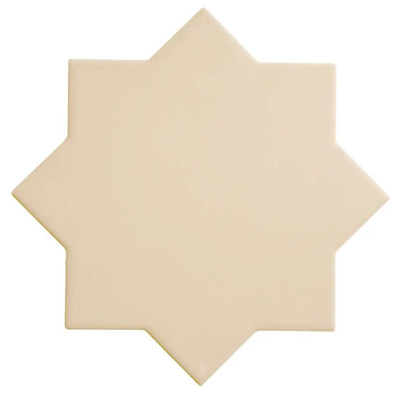 Ecru Taupe 7x7 Matte Star Porcelain Tile (34 pack, 5.31 sq ft/case) by Apollo Tile