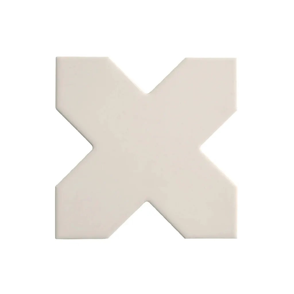 Light Gray 5x5 Matte Cross Porcelain Tile (34 pack, 5.31 sq ft/case) by Apollo Tile