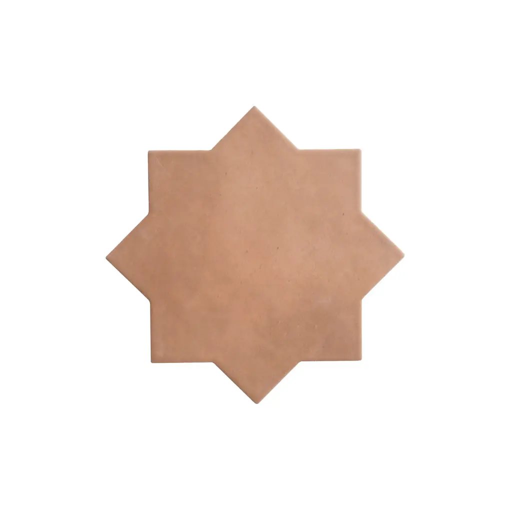 Terracotta 7x7 Matte Star Porcelain Tile (34 pack, 5.31 sq ft/case) by Apollo Tile