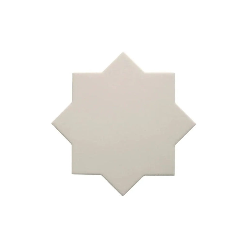 Light Gray 7x7 Matte Star Porcelain Tile (34 pack, 5.31 sq ft/case) by Apollo Tile