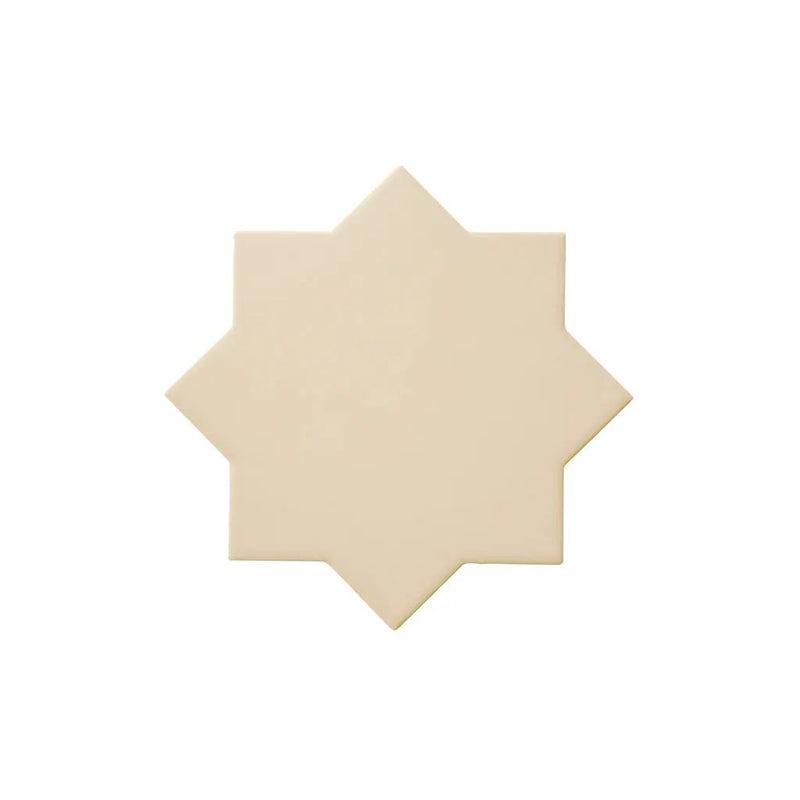 Ecru Taupe 7x7 Matte Star Porcelain Tile (34 pack, 5.31 sq ft/case) by Apollo Tile