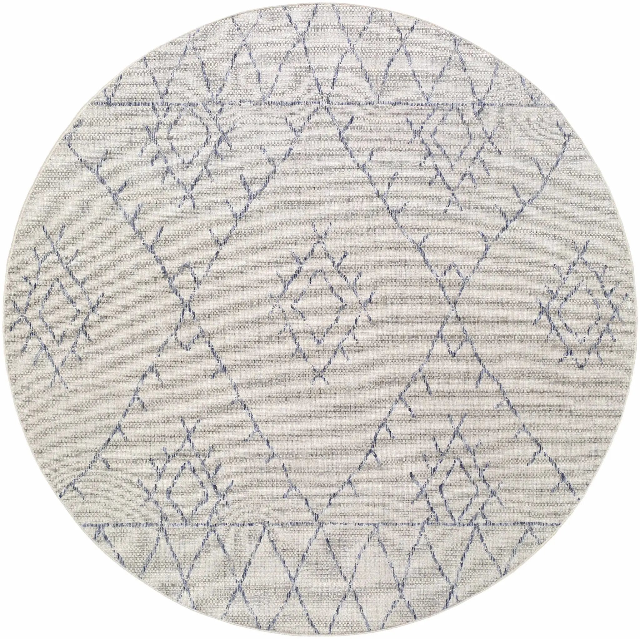 Marwood Gray&Blue Nordic Outdoor Rug - Clearance by Boutique Rugs