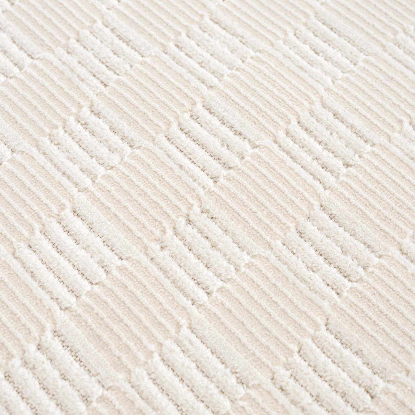 Truls 3D Checkered Washable Rug - Bone by Boutique Rugs