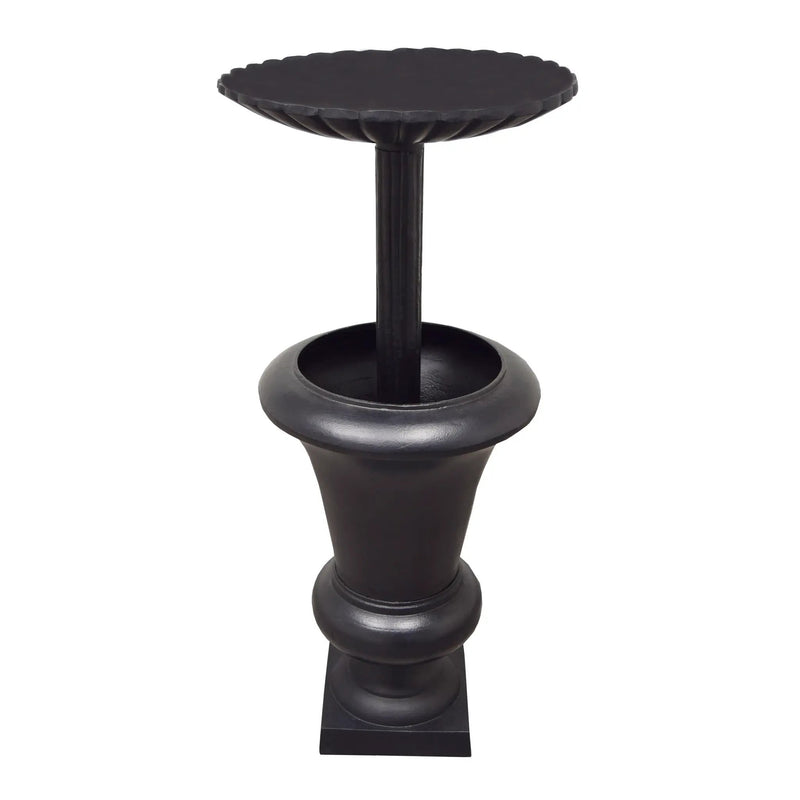 Ornate Round Cast Aluminum Metal 40-in Bird Bath Planter Vase Combo by Sharicks