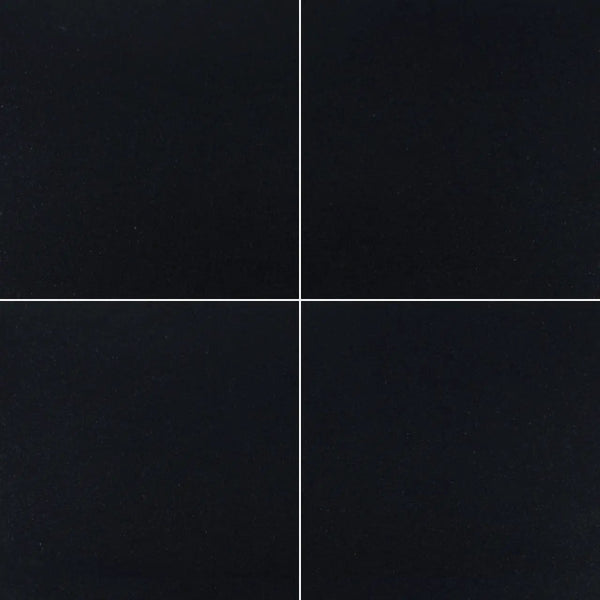 Premium Black Polished Granite Tiles 12x12