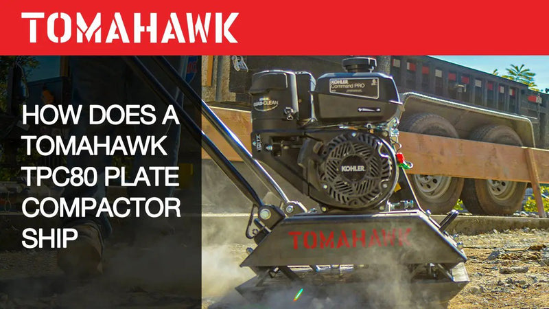 Vibratory Plate Compactor Tamper with Kohler Engine for Dirt Gravel Soil Compaction by Tomahawk Power