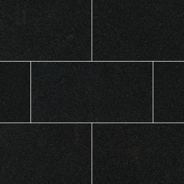Premium Black Polished Granite Tiles 12x24