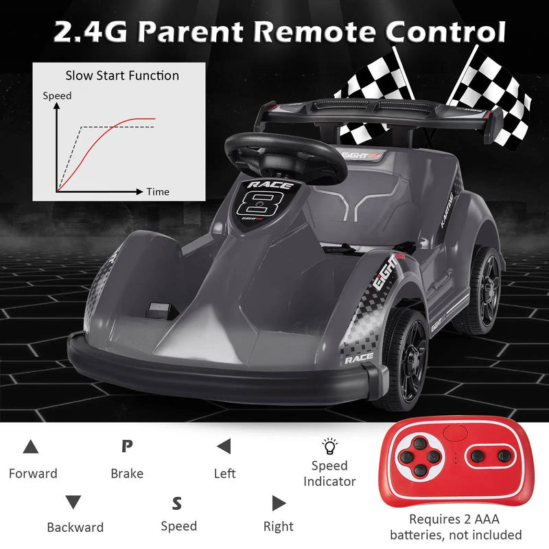 6V Kids Ride On Go Cart with Remote Control and Safety Belt by DirectDeals