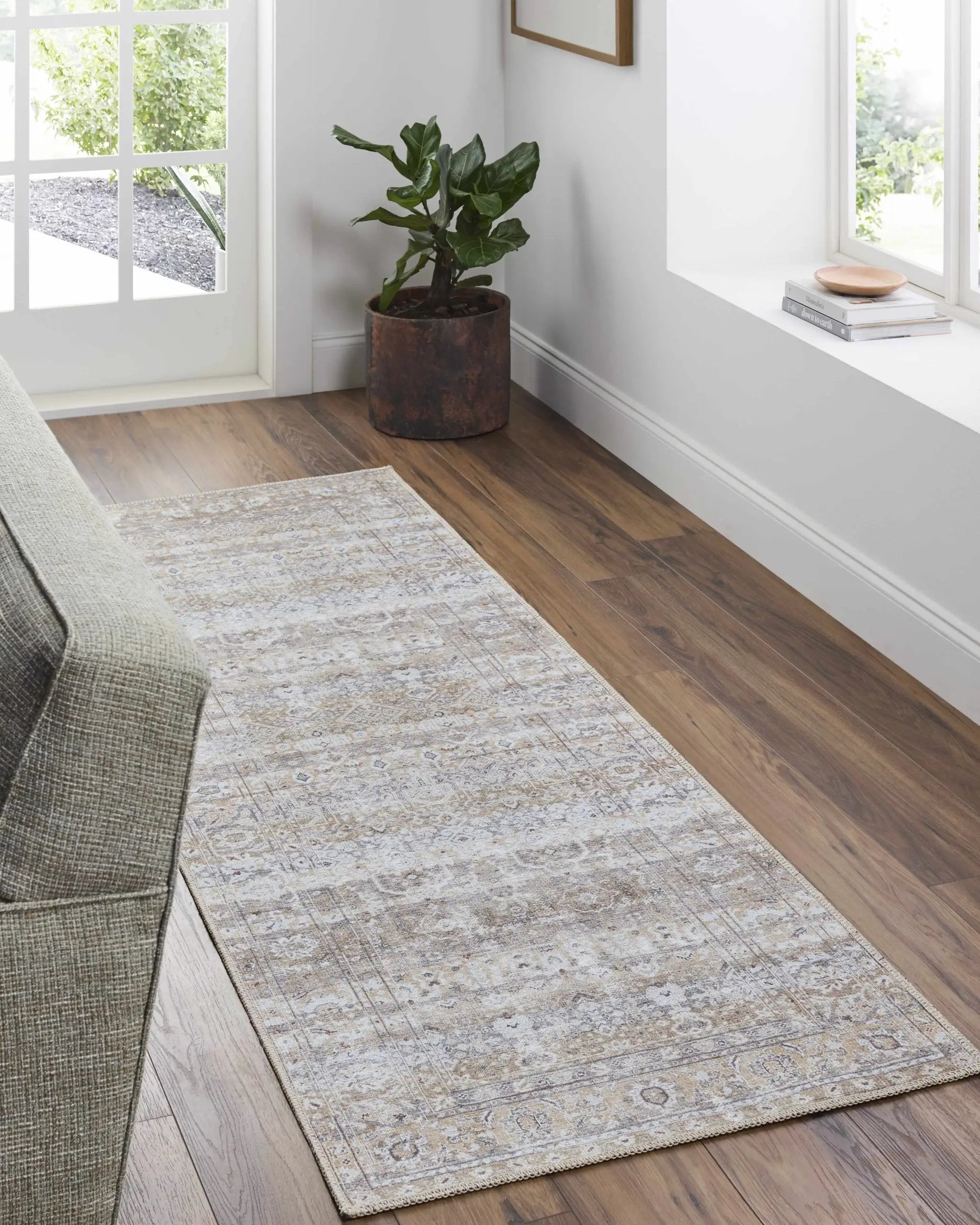 Tywin Vintage Flat Pile Washable Rug by Boutique Rugs