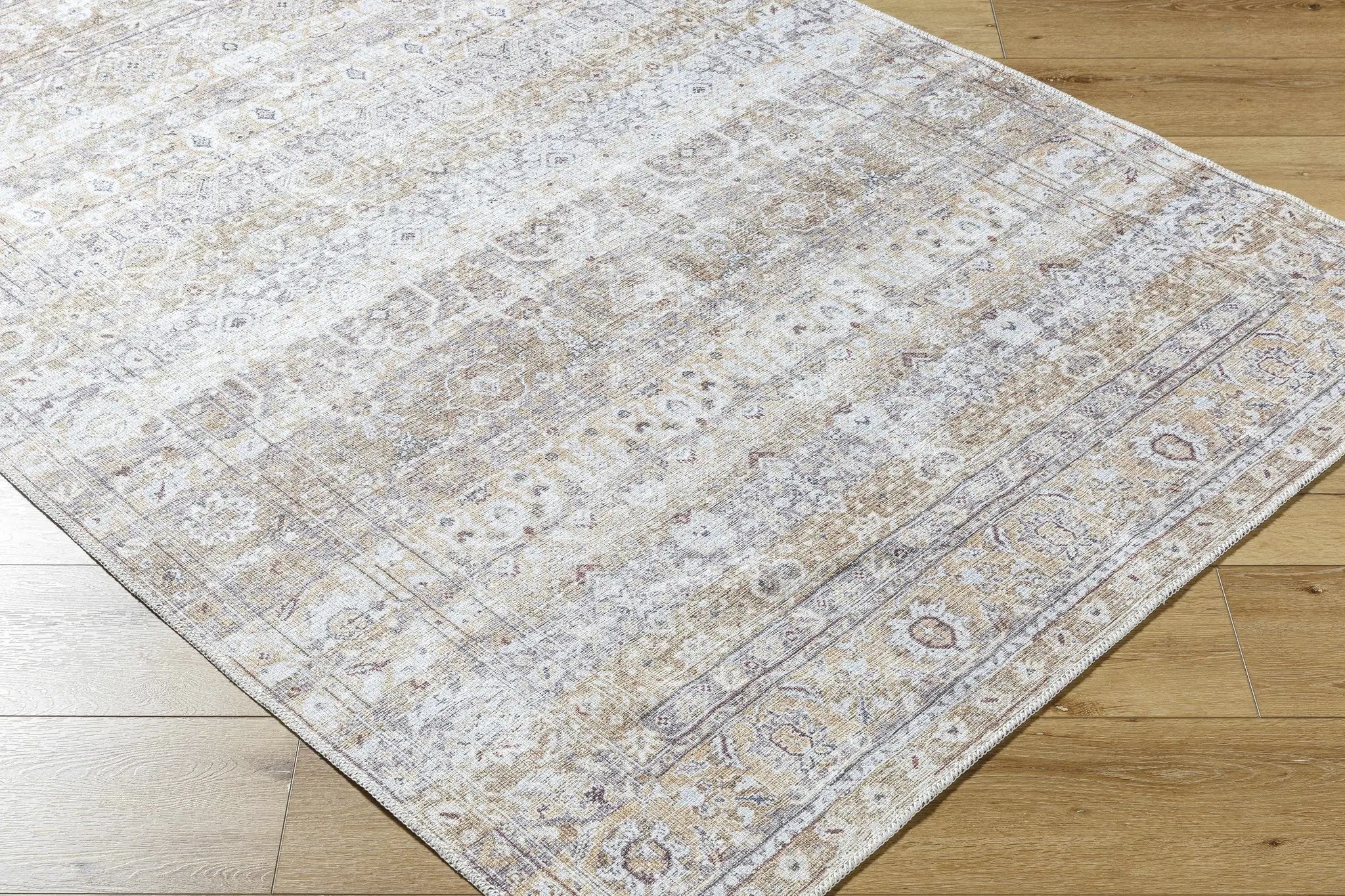Tywin Vintage Flat Pile Washable Rug by Boutique Rugs