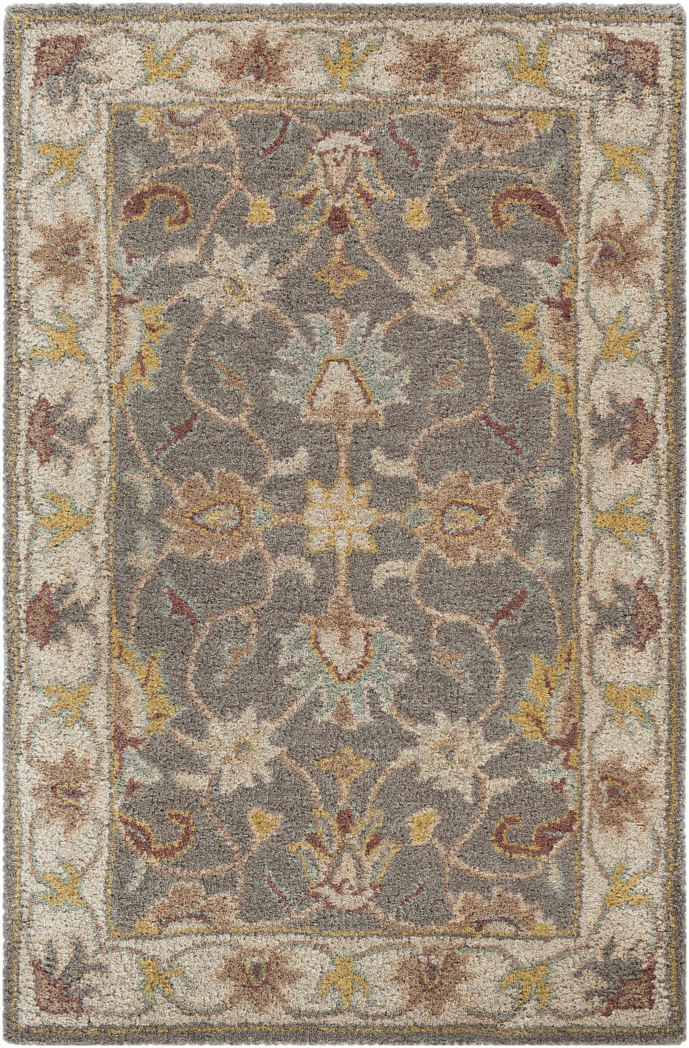 Cherryfield Hand Tufted Taupe Wool Rug by Boutique Rugs