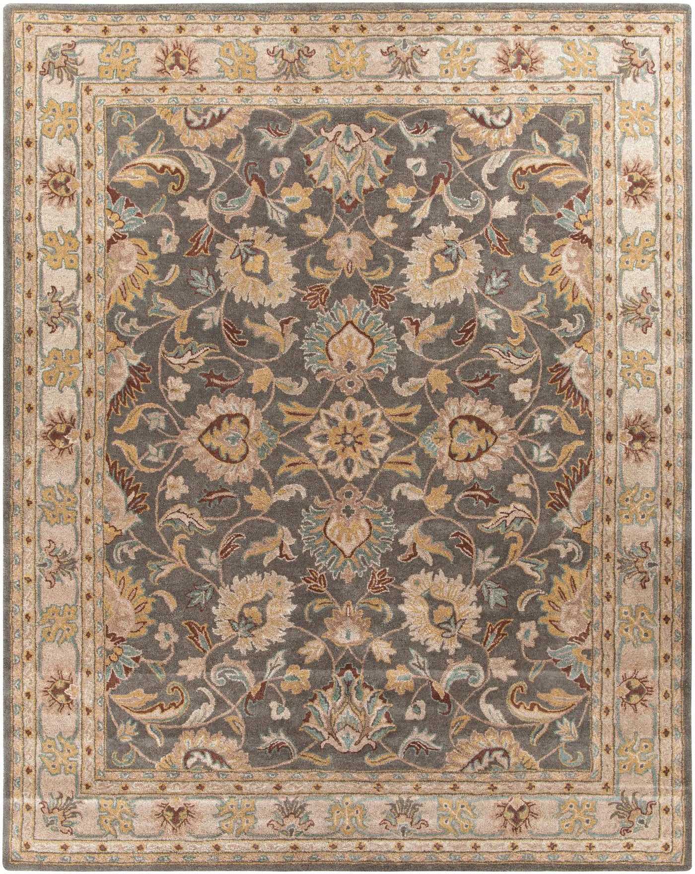 Cherryfield Hand Tufted Taupe Wool Rug by Boutique Rugs