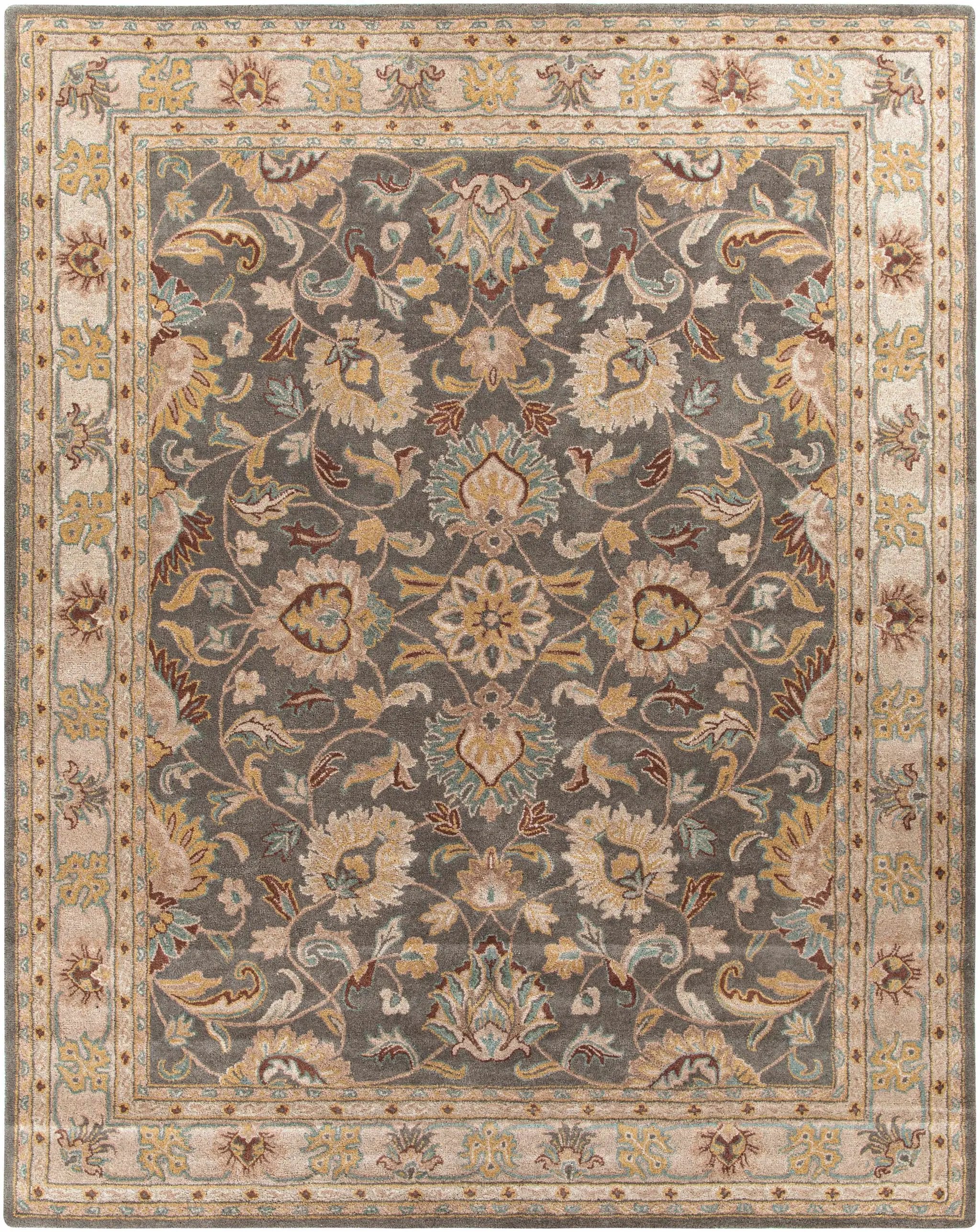 Cherryfield Hand Tufted Taupe Wool Rug by Boutique Rugs