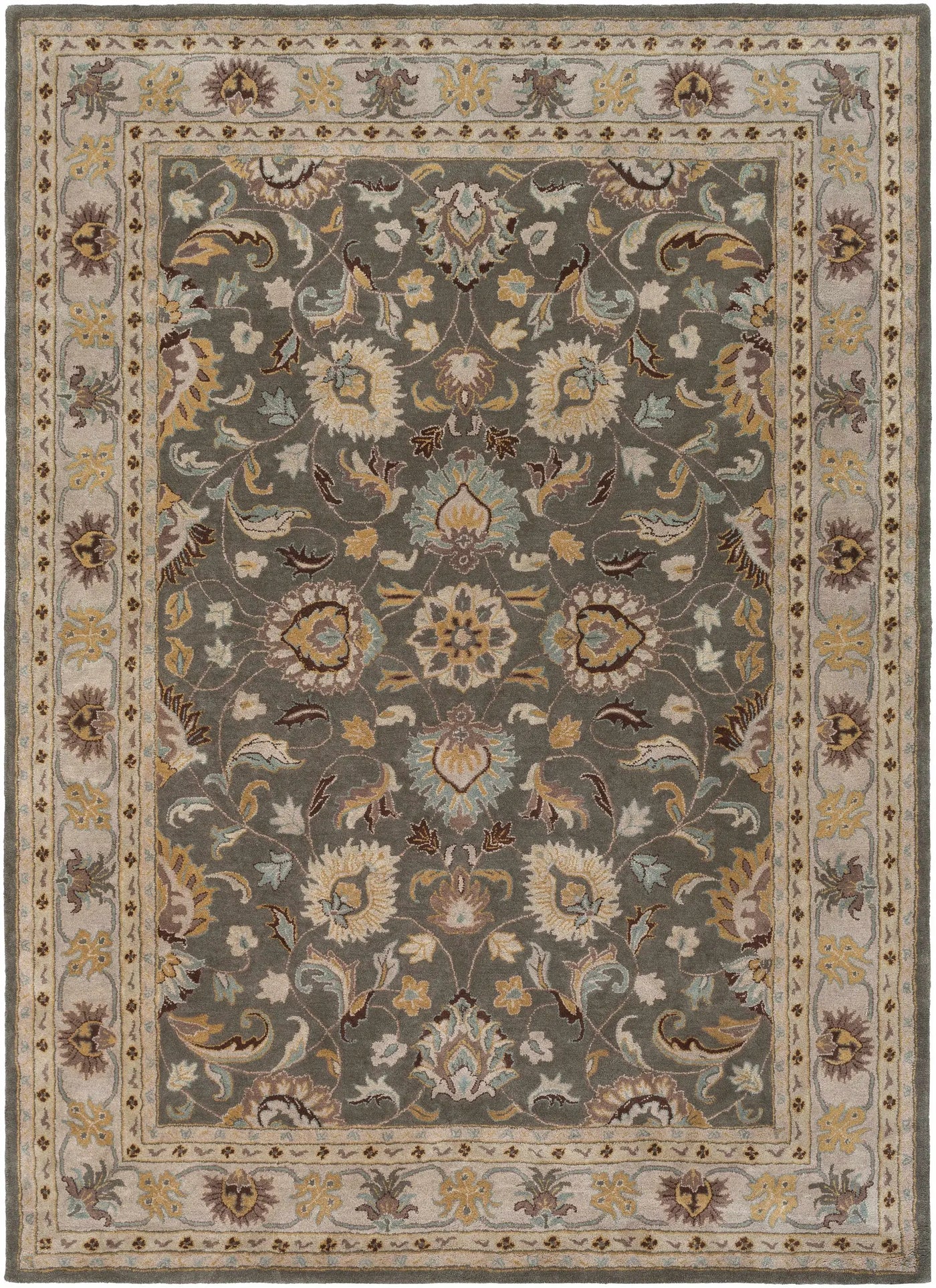 Cherryfield Hand Tufted Taupe Wool Rug by Boutique Rugs