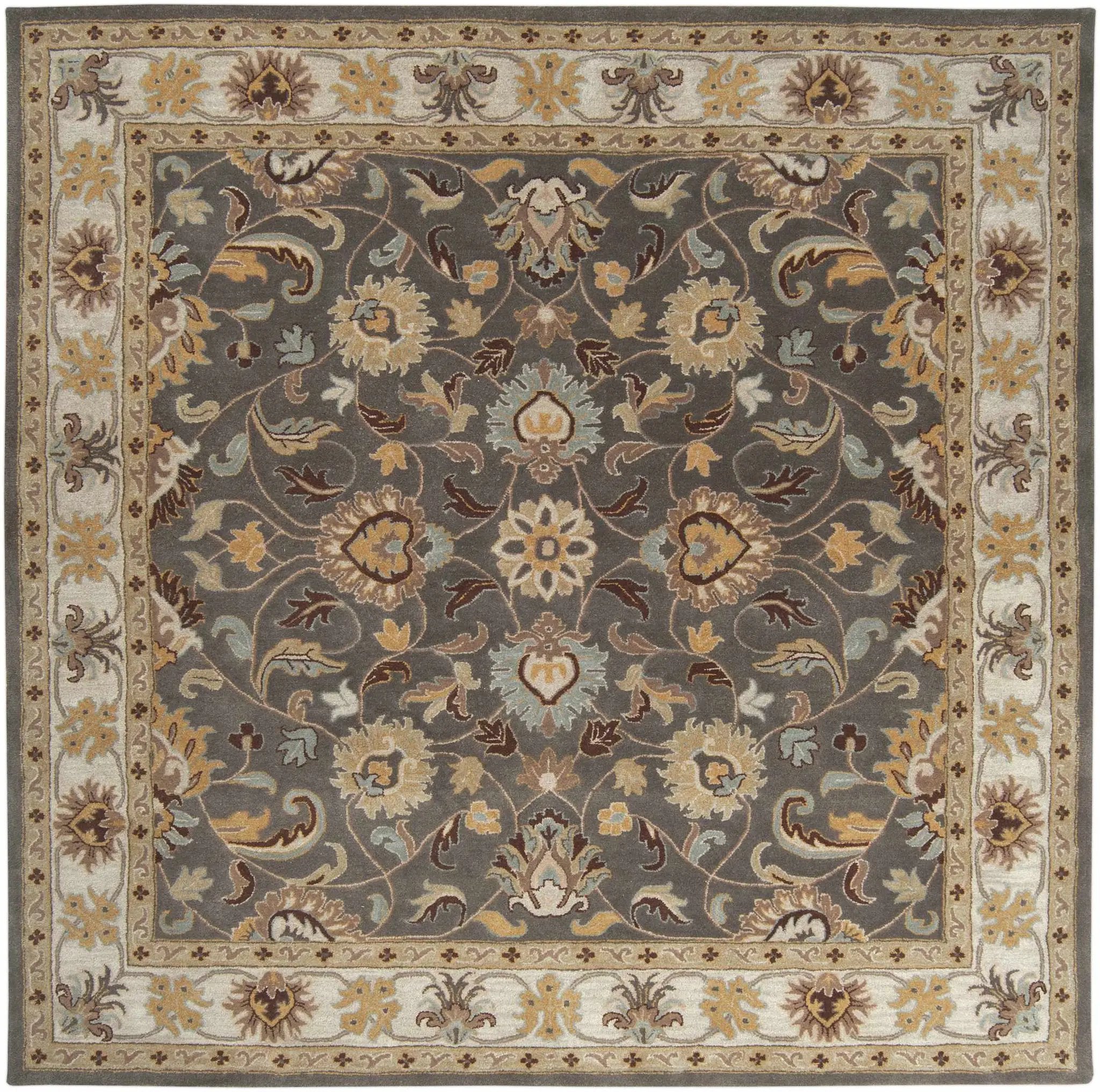 Cherryfield Hand Tufted Taupe Wool Rug by Boutique Rugs