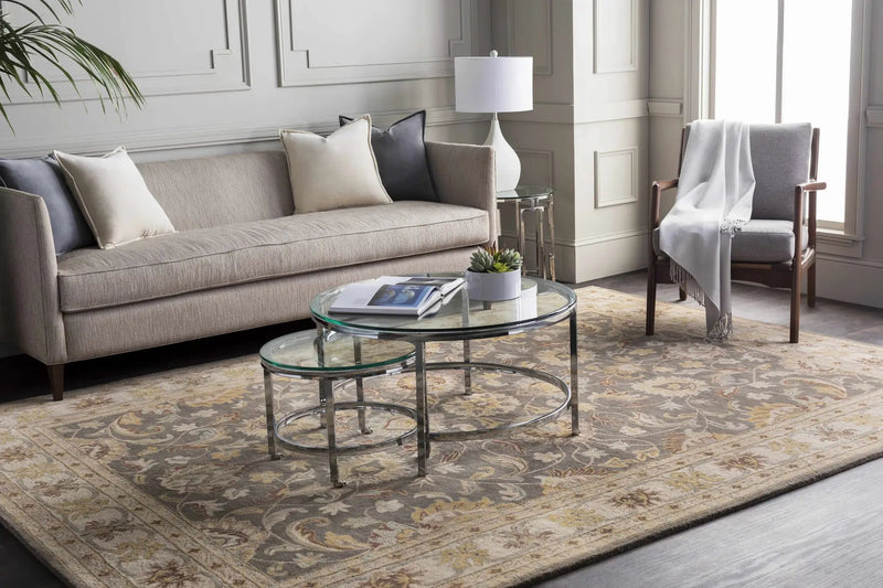 Cherryfield Hand Tufted Taupe Wool Rug by Boutique Rugs