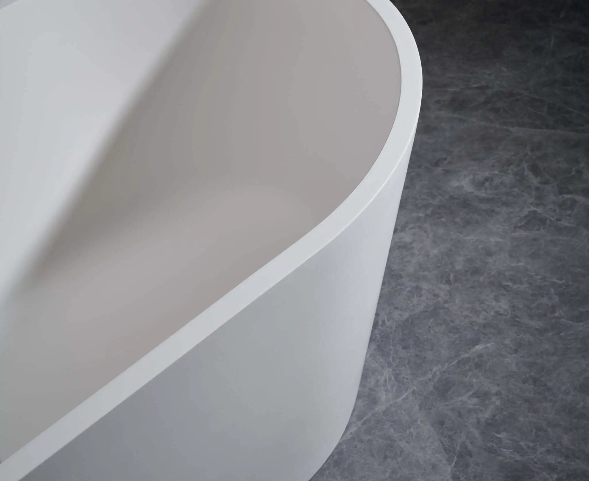 Tranquil Freestanding Solid Surface Bathtub by Ancerre Designs