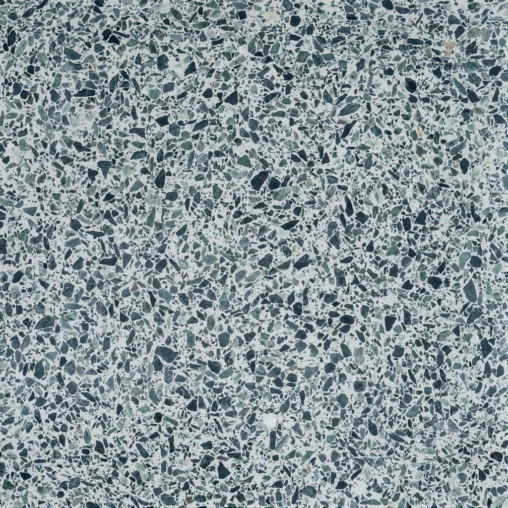 Forest Green White 24x24 Honed Square Terrazzo Large Format Tile (2 pack, 7.75 sq ft/case)