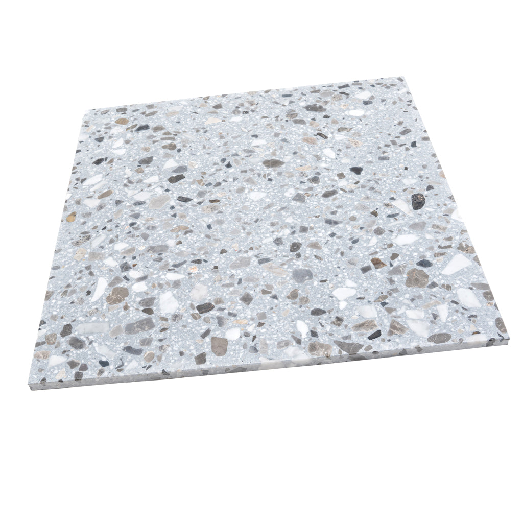 Sample-Gray Beige 24x24 Honed Square Terrazzo Large Format Tile (2 pack, 7.75 sq ft/case), photo 5 of 7