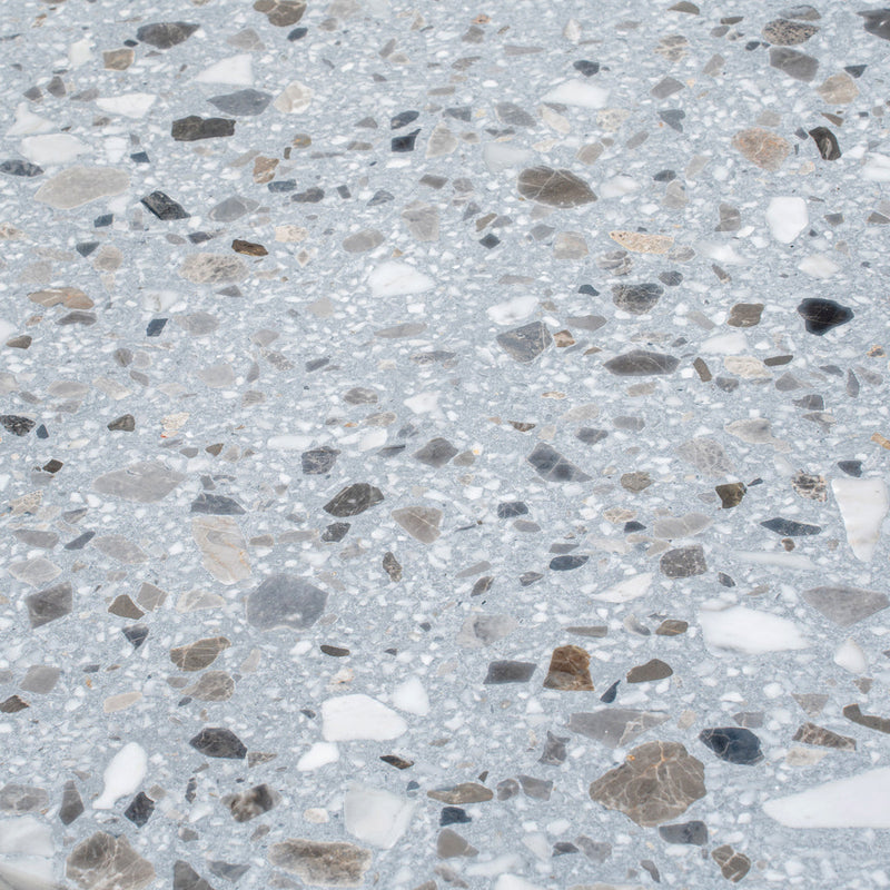 Sample-Gray Beige 24x24 Honed Square Terrazzo Large Format Tile (2 pack, 7.75 sq ft/case), photo 6 of 7