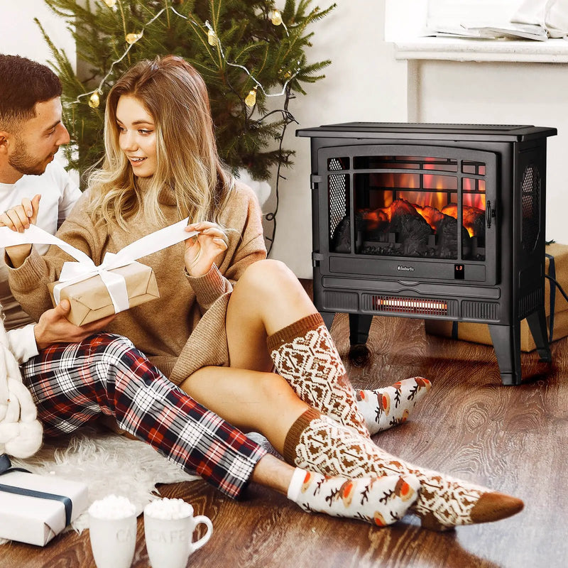 Suburbs TS25 Smart Electric Fireplace Stove Heater, WiFi Enabled by TURBRO