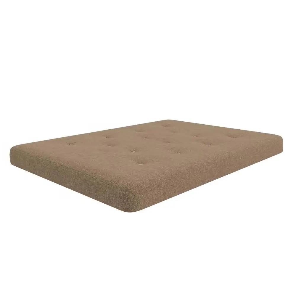 Full size 6-inch Thick Innerspring Futon Mattress in Tan by HomePacific