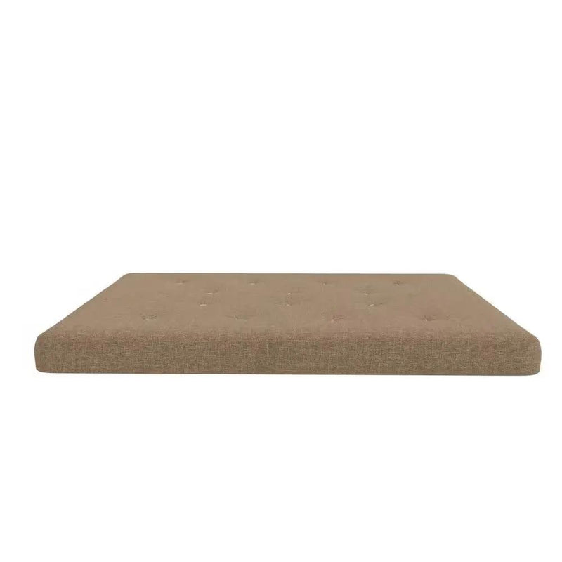 Full size 6-inch Thick Innerspring Futon Mattress in Tan by HomePacific