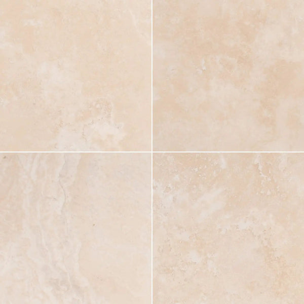 Tuscany Beige Honed Travertine Tiles 12x12