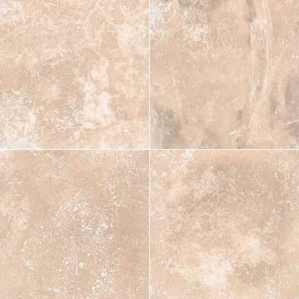 Tuscany Ivory Honed Travertine Tiles 18x18