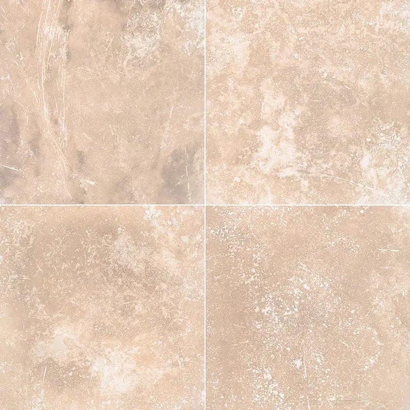 Tuscany Ivory Honed Travertine Tiles 24x24 close up