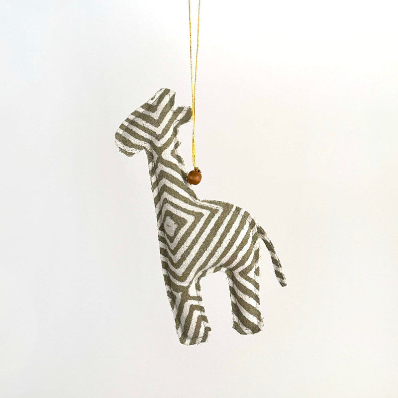 Handmade Batik Safari Animal Christmas Ornaments – Set of 4, photo 7 of 7