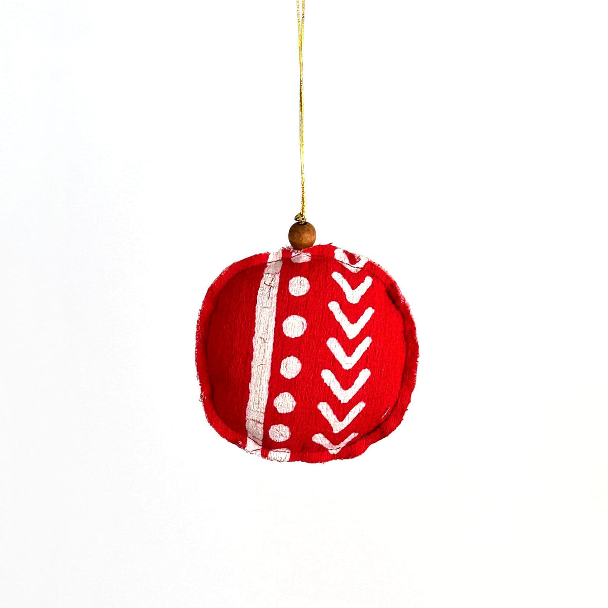Red Finial Shaped Ornaments - Set of 4, photo 5 of 5