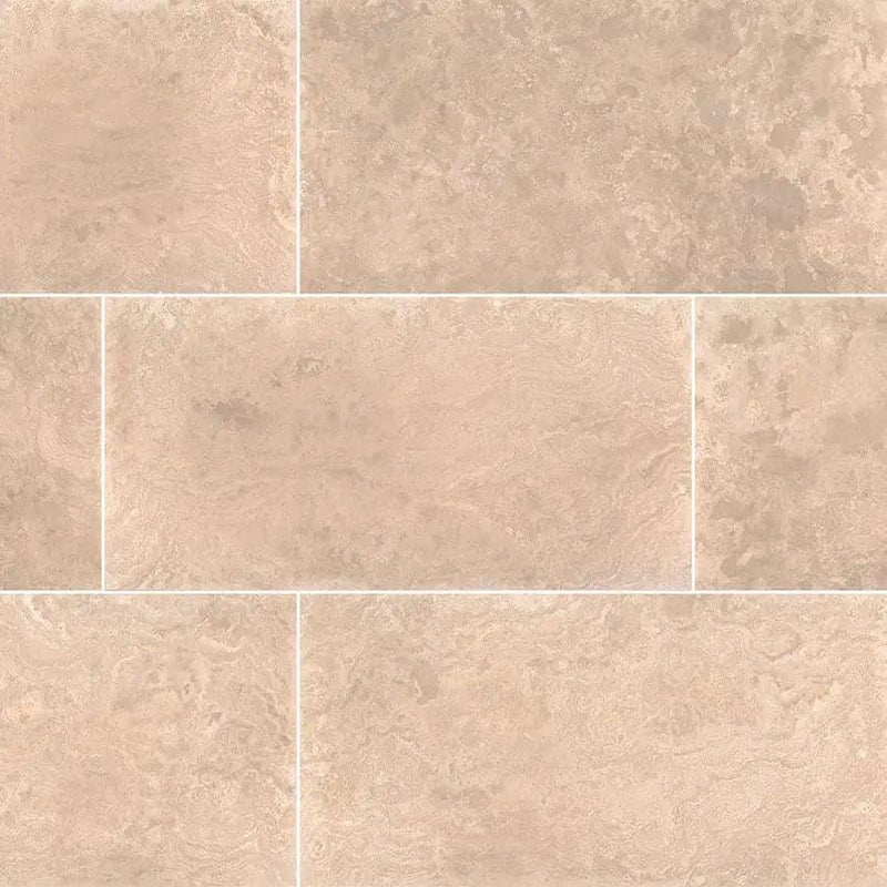 Tuscany Platinum Honed Travertine Tiles 12x24 by MSI Surfaces