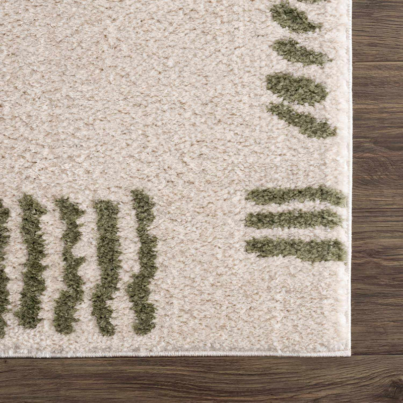 Azriel Green Washable Area Rug by Boutique Rugs